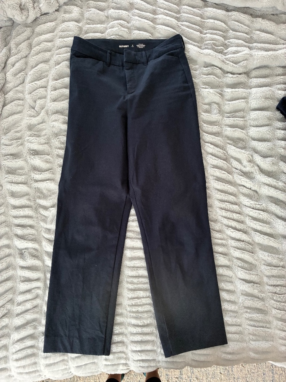 Old Navy Pixie Straight Pants Size 6 Tall High-Rise Navy Work Pants
